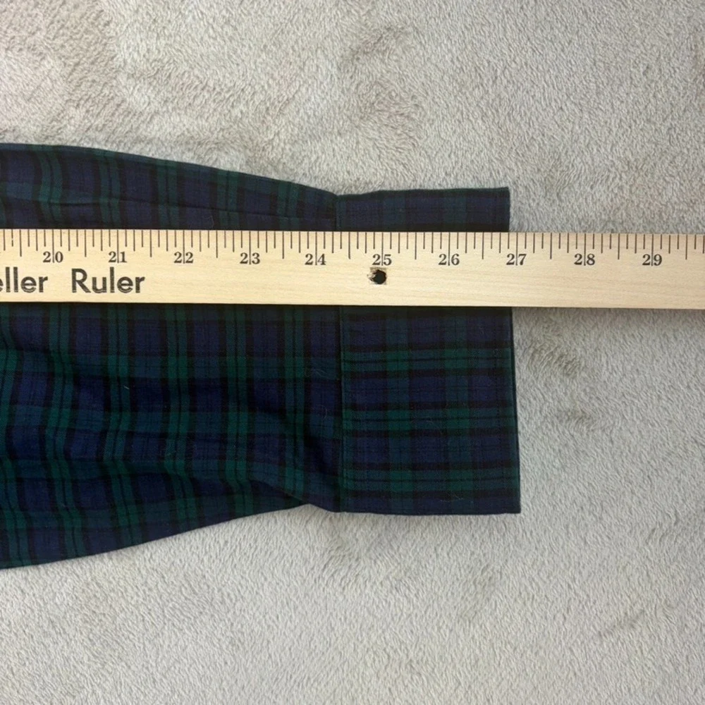 Polo Ralph Lauren Slim Fit Shirt in Green Navy Tartan Plain Men XL Pony NWT $138